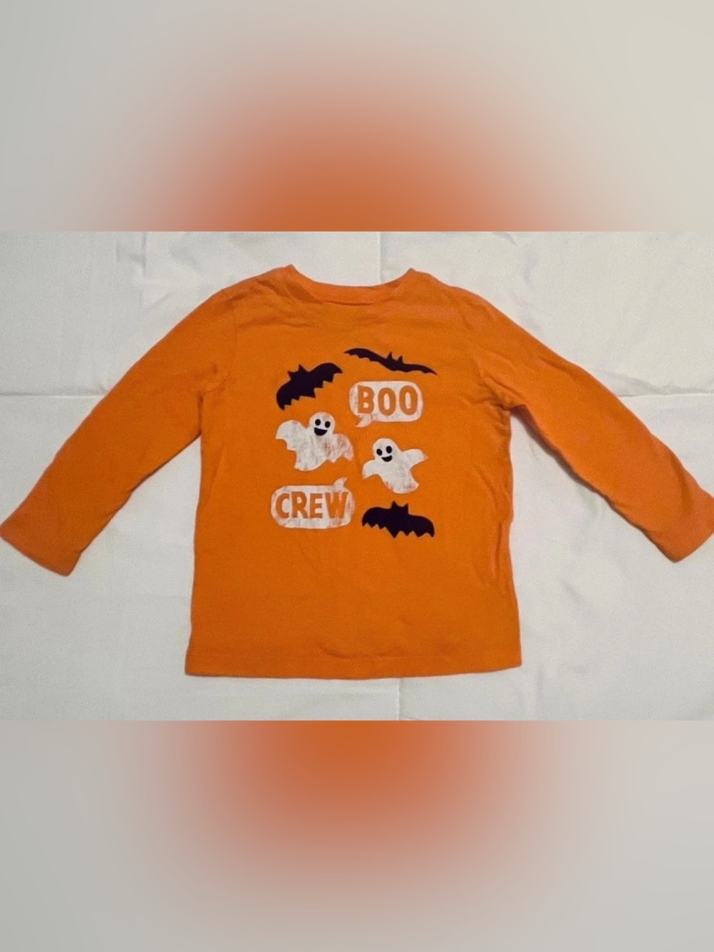 Carter's Orange Long-Sleeve Halloween Tee with Ghosts & Bats